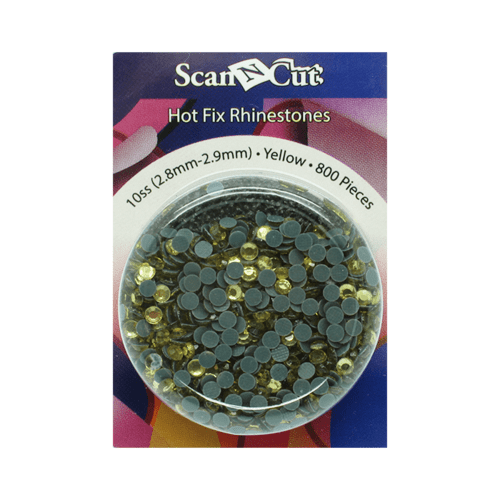 Brother Hot Fix Rhinestones 10SS 2.8mm-2.9mm Yellow 800pc Scan N Cut